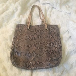 Snake skin bag